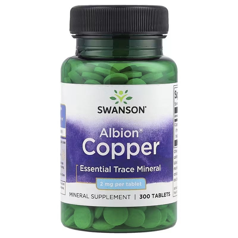 Swanson Vitamins, Albion® Copper, 2 mg, 300 Tablets
