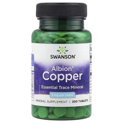 Swanson Vitamins, Albion® Copper, 2 mg, 300 Tablets