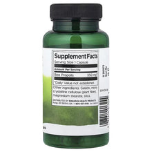 Bee propolis supplement bottle back label with Supplement Facts panel and bar code