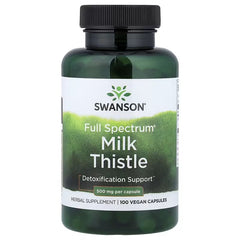 Swanson Vitamins, Full Spectrum® Milk Thistle, 500 mg, 100 Vegan Capsules