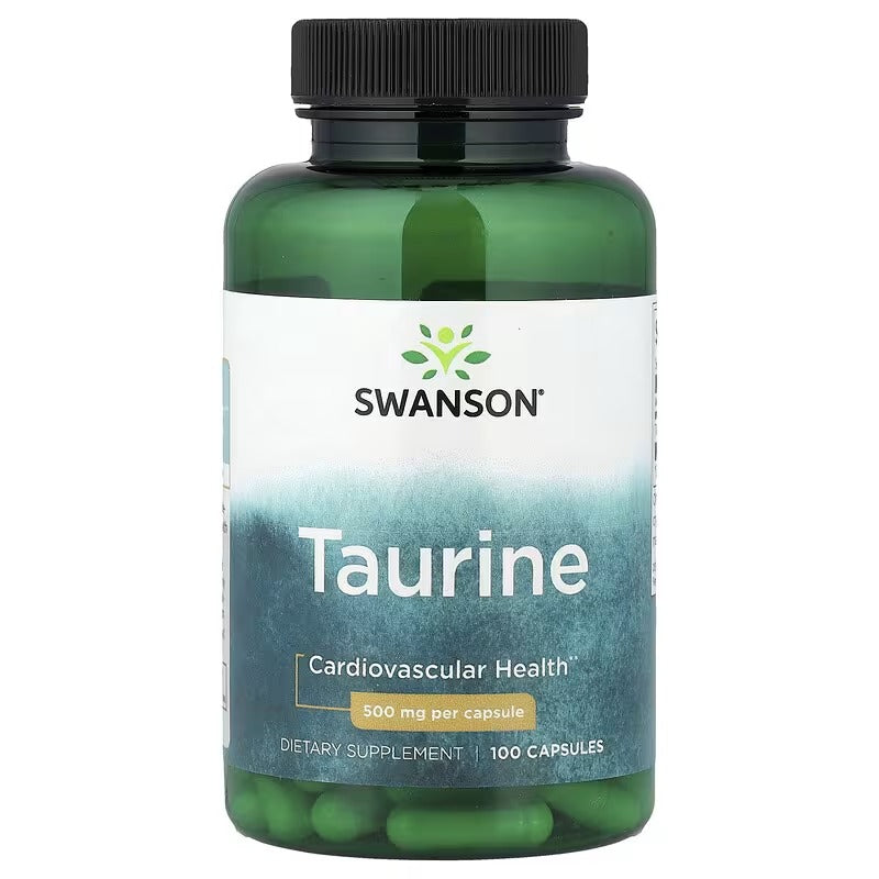 Swanson Vitamins, Taurine, 500 mg, 100 Capsules