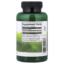 Swanson Tribulus fruit supplement bottle, dark green bottle, black cap, Supplement Facts panel