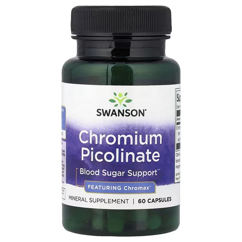 Swanson Vitamins, Chromium Picolinate, 60 Capsules (200 mcg per Capsule)