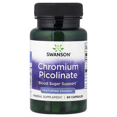 Swanson Vitamins, Chromium Picolinate, 60 Capsules (200 mcg per Capsule)
