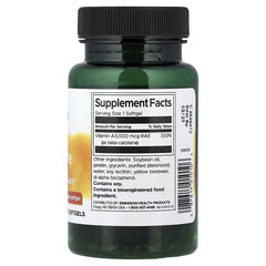 Swanson Vitamins Beta Carotene Softgels