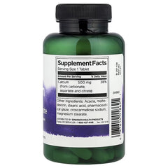 Swanson Vitamins, Calcium Carbonate, Aspartate & Citrate, 500 mg, 100 Tablets