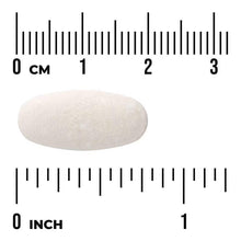 Calcium supplement tablet, white oval