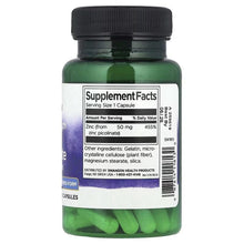 Swanson Zinc Picolinate supplement bottle back panel with Supplement Facts