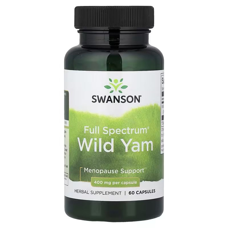 Swanson Vitamins, Full Spectrum®, Wild Yam, 400 mg, 60 Capsules