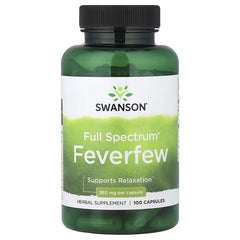 Swanson Vitamins, Full Spectrum® Feverfew, 380 mg, 100 Capsules