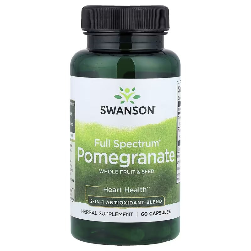 Swanson Vitamins, Full Spectrum® Pomegranate, Whole Fruit & Seed, 60 Capsules