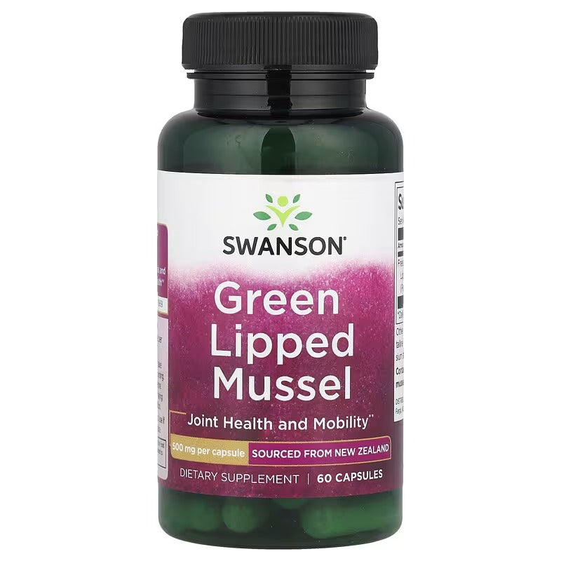 Swanson Vitamins, Green Lipped Mussel, 500 mg, 60 Capsules