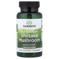 Swanson Vitamins, Full Spectrum® Shiitake Mushroom, 500 mg, 60 Capsules