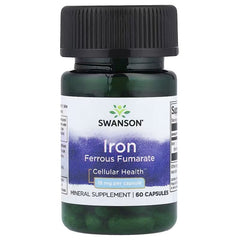 Swanson Vitamins, Iron Ferrous Fumarate, 18 mg, 60 Capsules
