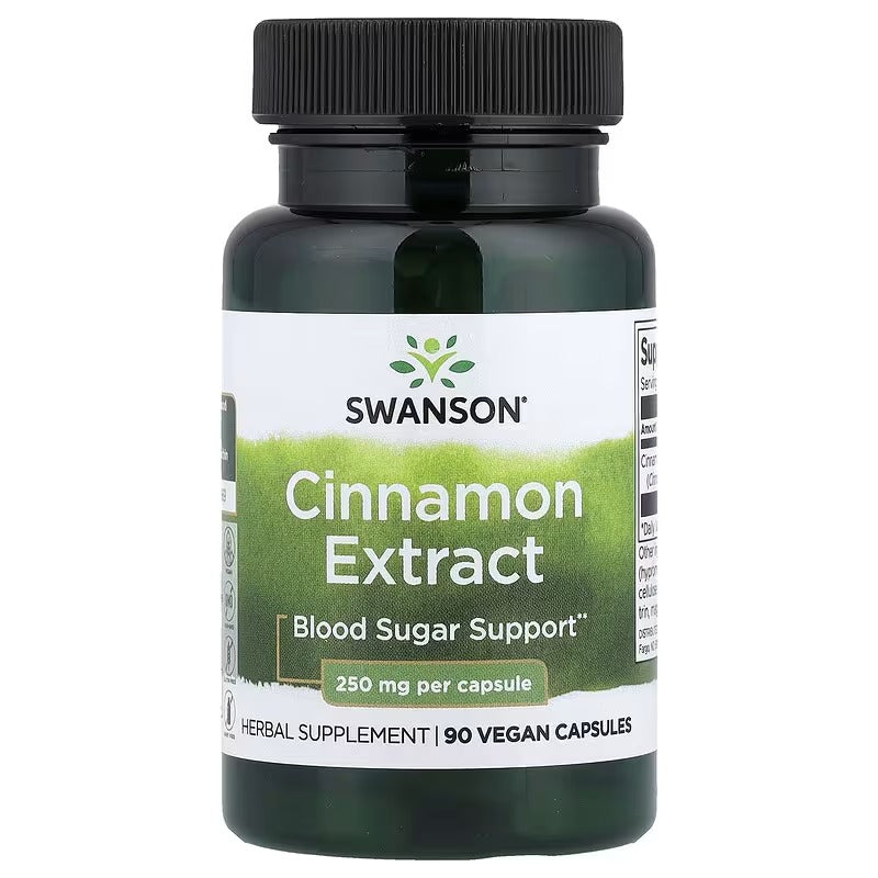 Swanson Vitamins, Cinnamon Extract, 250 mg, 90 Vegan Capsules