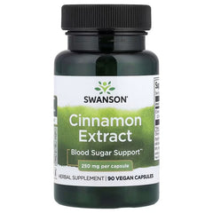 Swanson Vitamins, Cinnamon Extract, 250 mg, 90 Vegan Capsules