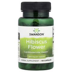 Swanson Vitamins, Hibiscus Flower, 400 mg, 60 Capsules