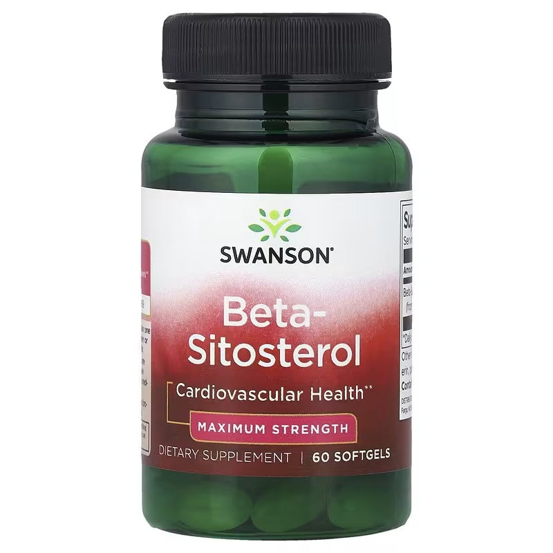 Swanson Vitamins, Beta-Sitosterol, Maximum Strength, 60 Softgels (160 mg per Softgel)