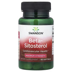 Swanson Vitamins, Beta-Sitosterol, Maximum Strength, 60 Softgels (160 mg per Softgel)