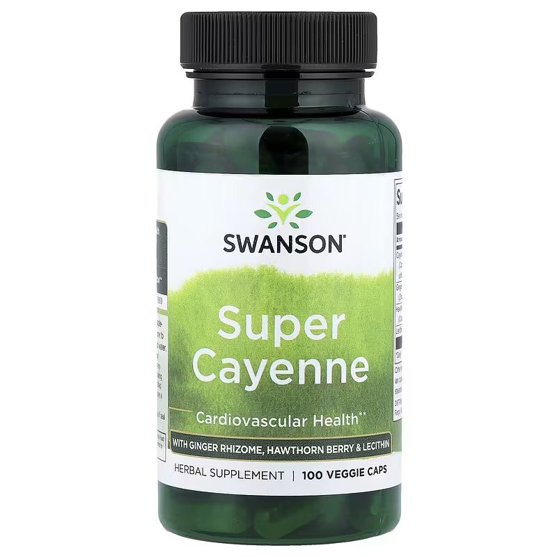 Swanson Vitamins Super Cayenne, 100 Veggie Capsules