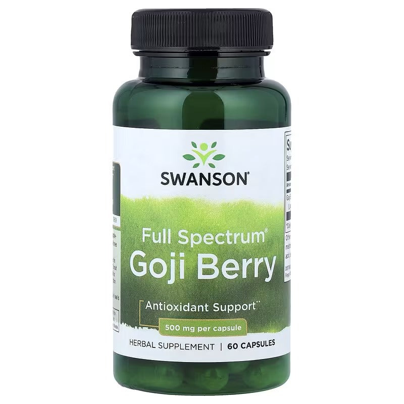 Swanson Vitamins, Full Spectrum®, Goji Berry, 500 mg, 60 Capsules