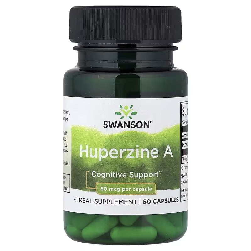 Swanson Vitamins, Huperzine A, 50 mcg, 60 Capsules