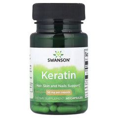 Swanson Vitamins, Keratin, 50 mg, 60 Capsules