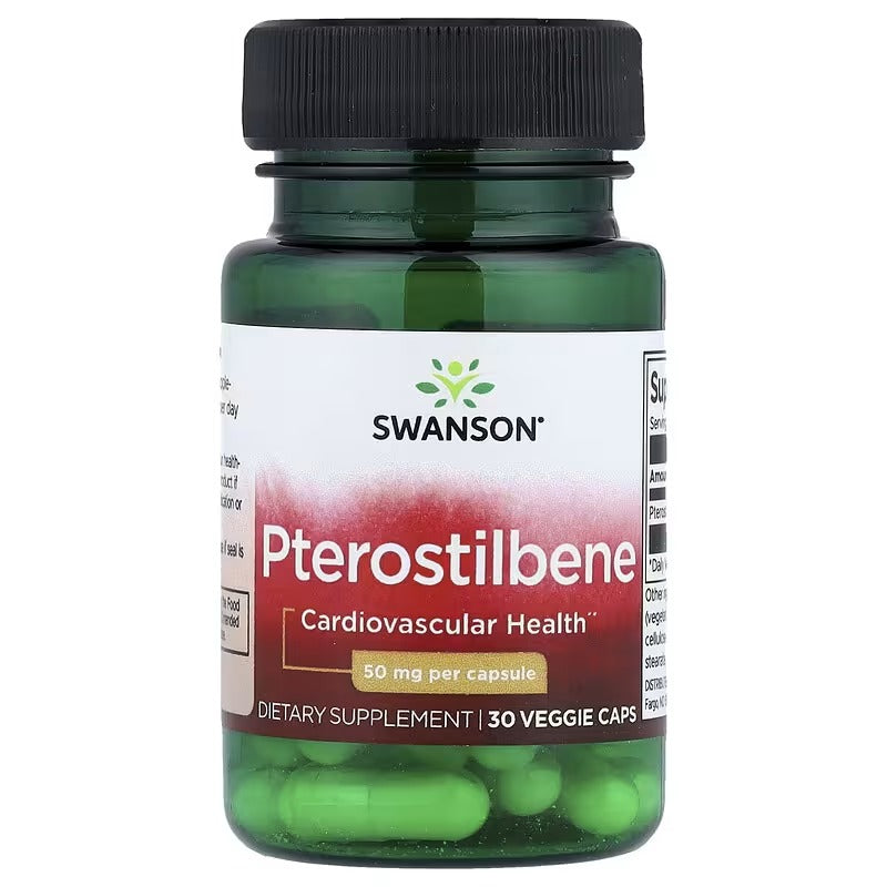 Swanson Vitamins, Pterostilbene, 50 mg, 30 Veggie Caps