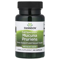Swanson Vitamins, Full Spectrum®, Mucuna Pruriens, 400 mg, 60 Capsules