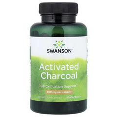 Swanson Vitamins, Activated Charcoal, 260 mg, 120 Capsules