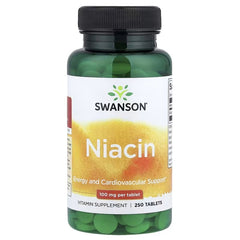 Swanson Vitamins, Niacin, 100 mg, 250 Tablets