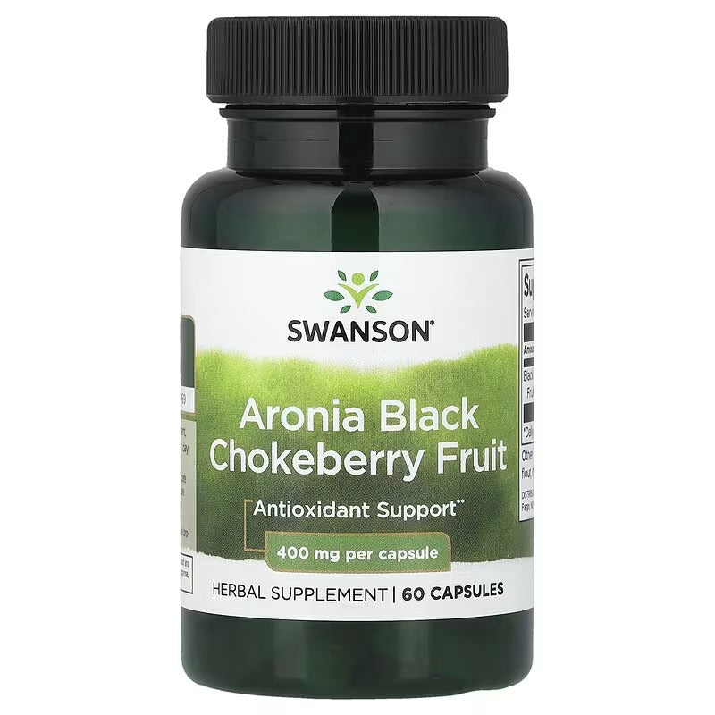 Swanson Vitamins, Aronia Black Chokeberry Fruit, 400 mg, 60 Capsules