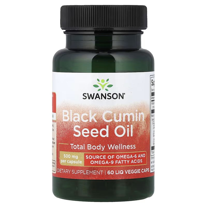 Swanson Vitamins, Black Cumin Seed Oil, 60 Liquid Vegetable Capsules