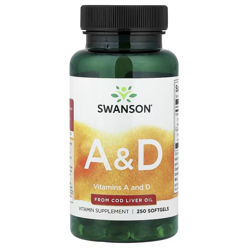 Swanson Vitamins, Vitamins A & D, 250 Capsules