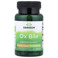 Swanson Vitamins, Ox Bile, 60 Capsules