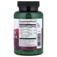 Swanson Vitamins, Calcium with Vitamins D & K, 100 Capsules