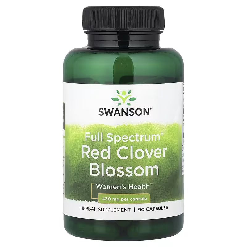 Swanson Vitamins, Full Spectrum Red Clover Blossom, 430 mg, 90 Capsules