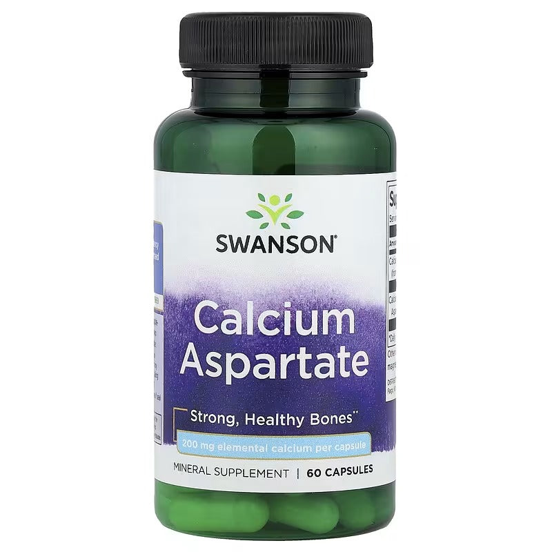 Swanson Vitamins, Calcium Aspartate, 60 Capsules