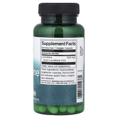 Swanson Vitamins, L-Ornithine, Free Form, 500 mg, 60 Veg Capsules