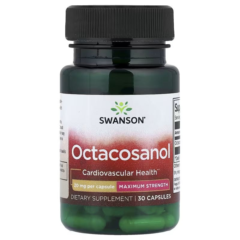 Swanson Vitamins, Octacosanol, 20 mg, 30 Capsules