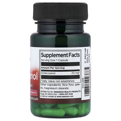 Swanson Vitamins, Octacosanol, 20 mg, 30 Capsules