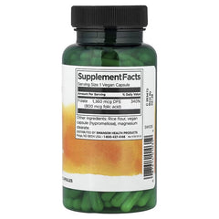 Swanson Vitamins, Folic Acid, 800 mcg, 250 Vegan Capsules