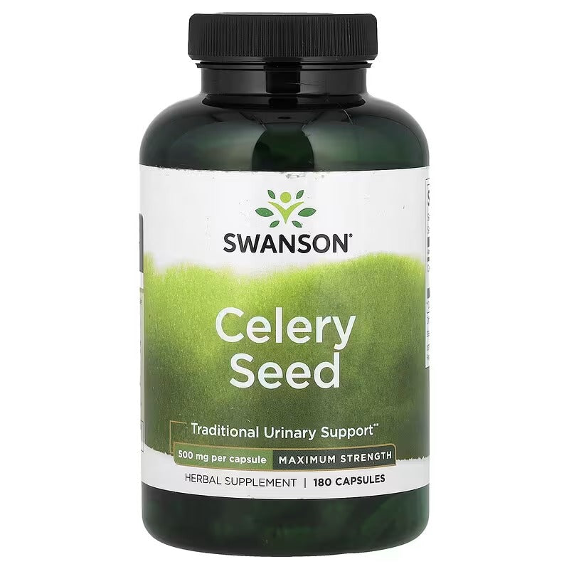 Swanson Vitamins, Celery Seed, 500 mg, 180 Capsules