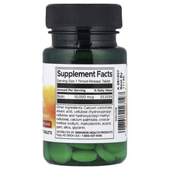 Swanson Vitamins, Biotin, Time-Release, 10,000 mcg, 60 Tablets