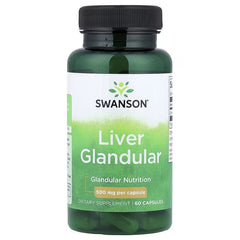 Swanson Vitamins, Liver Glandular, 500 mg, 60 Capsules