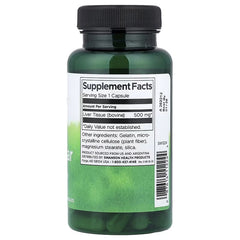 Swanson Vitamins, Liver Glandular, 500 mg, 60 Capsules