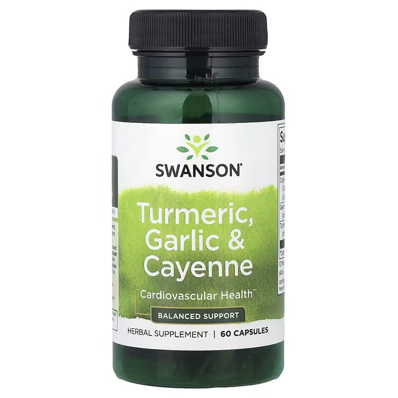 Swanson Vitamins, Turmeric, Garlic & Cayenne, 60 Capsules