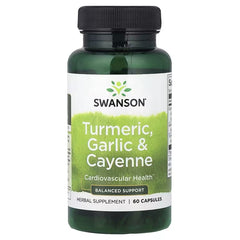 Swanson Vitamins, Turmeric, Garlic & Cayenne, 60 Capsules