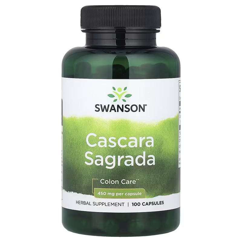 Swanson Vitamins, Cascara Sagrada, 450 mg, 100 Capsules