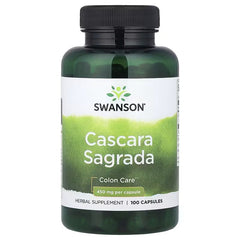 Swanson Vitamins, Cascara Sagrada, 450 mg, 100 Capsules